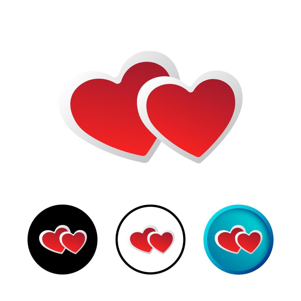 Abstract Romance Icon Illustration vector