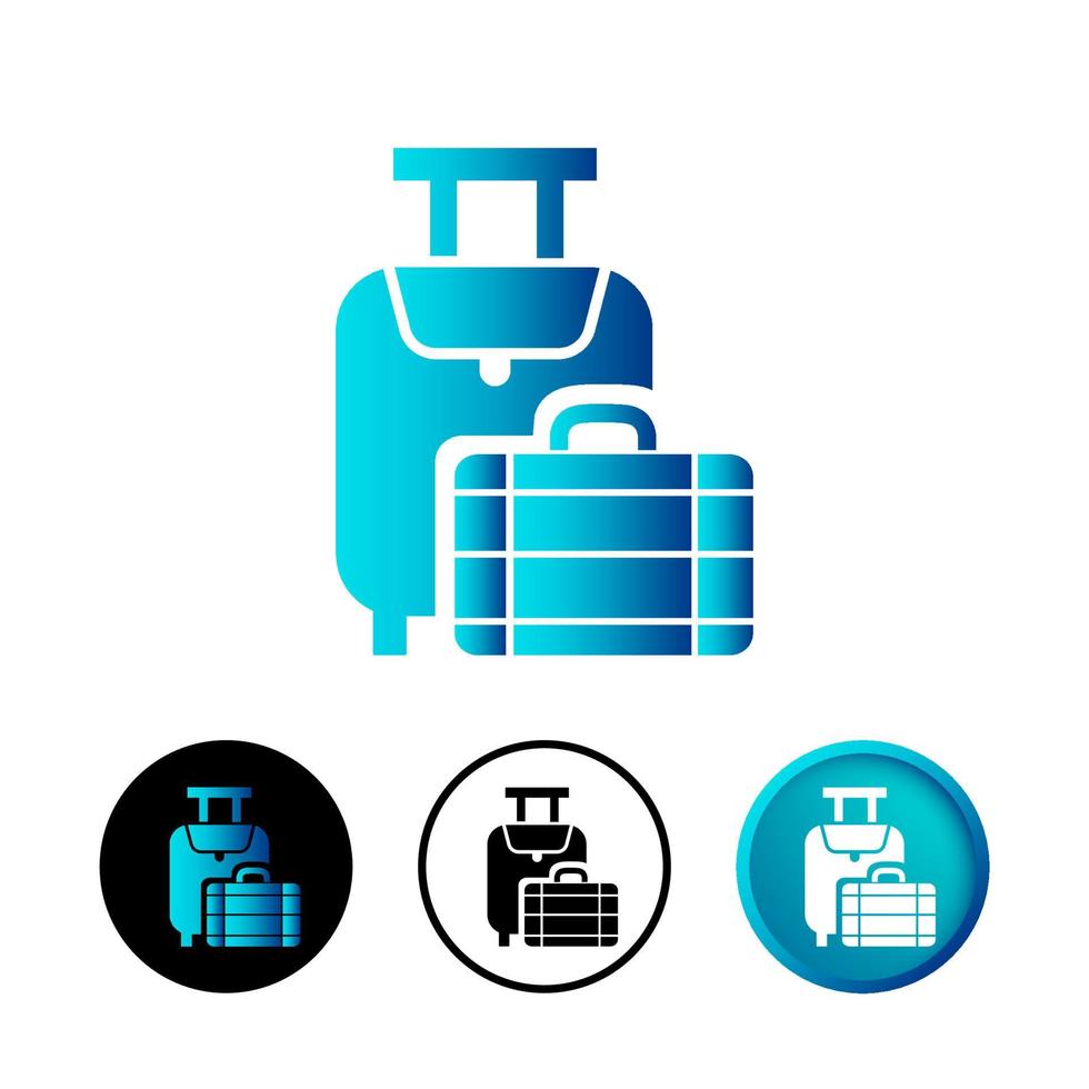 Abstract Luggage Icon Illustration vector