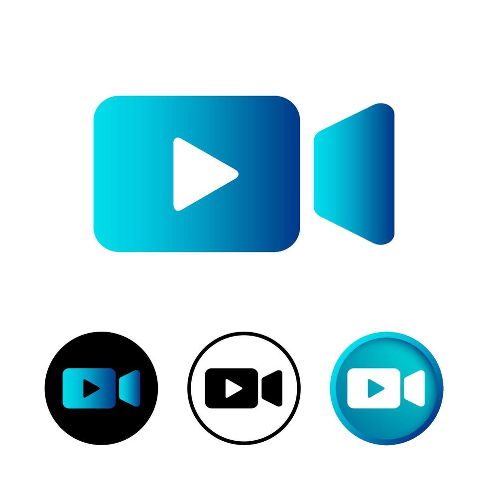 Abstract Video Icon Illustration vector