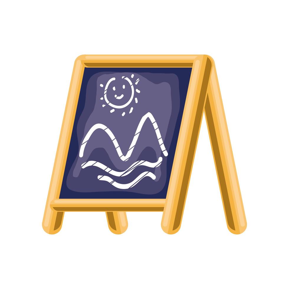 chalkboard with drawing 3720929 Vector Art at Vecteezy