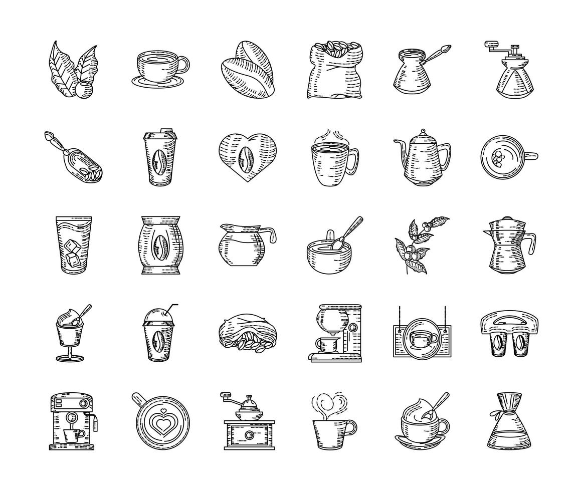 coffee cups maker vector