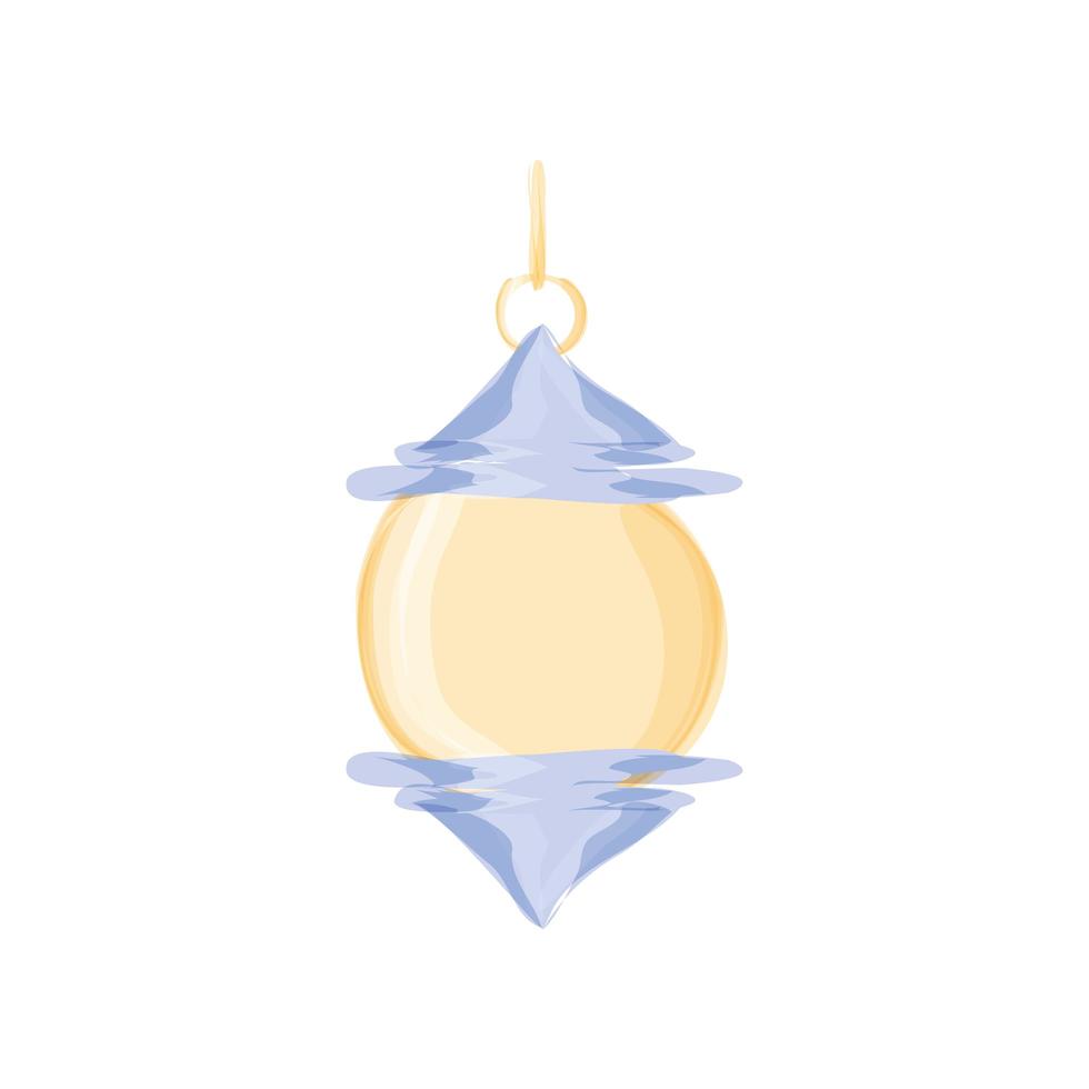 hanging lantern ornament vector