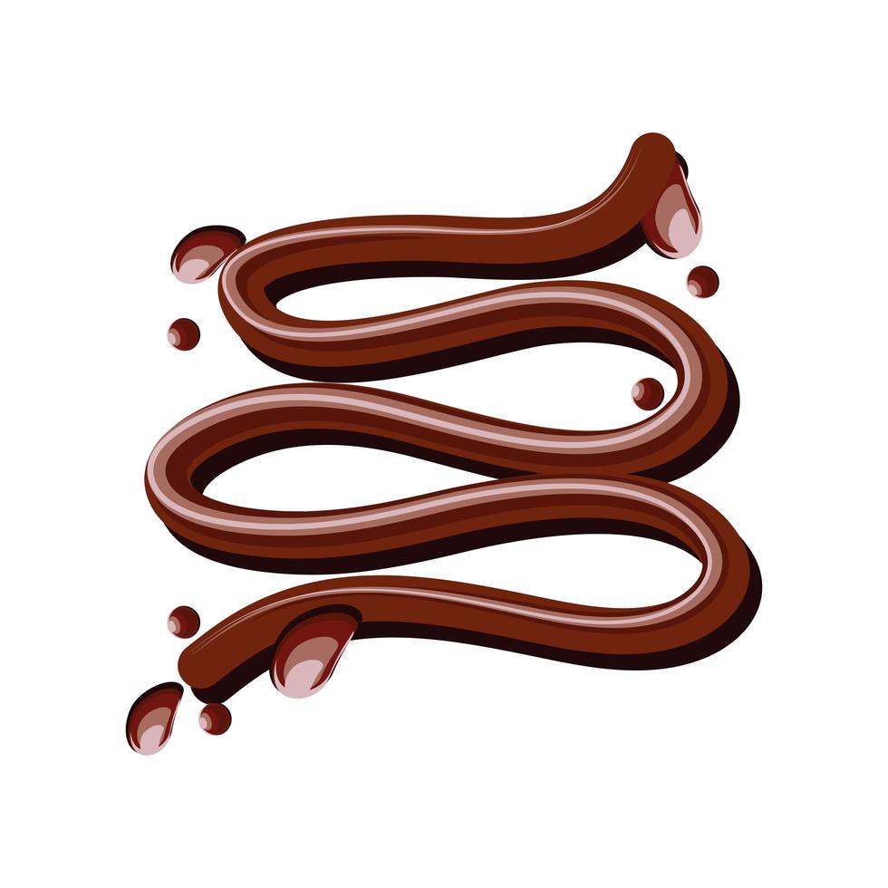 chocolate dulce cremoso vector