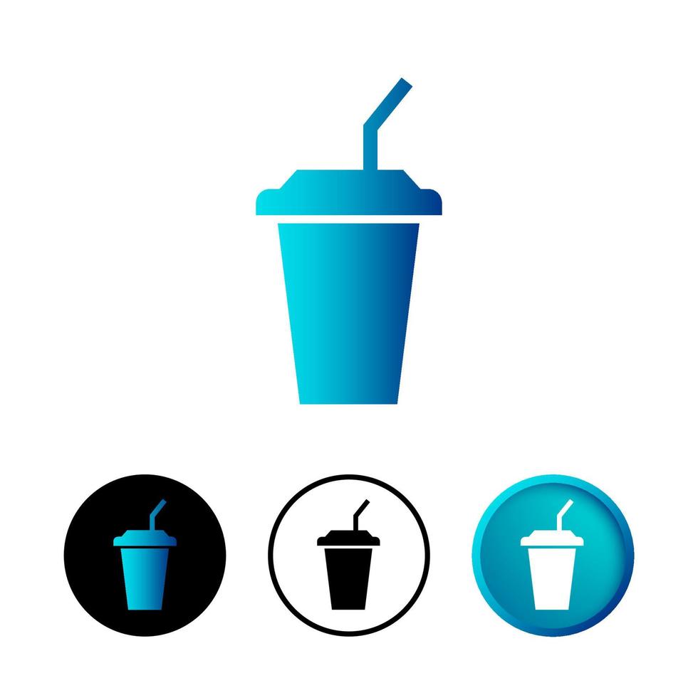 Abstract Drink Icon Illustration vector