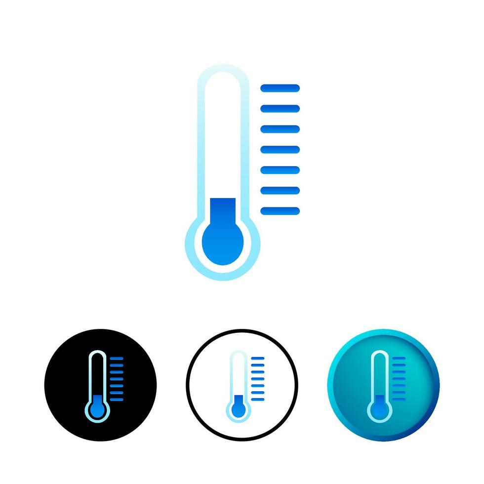 ilustración de icono de clima frío moderno vector