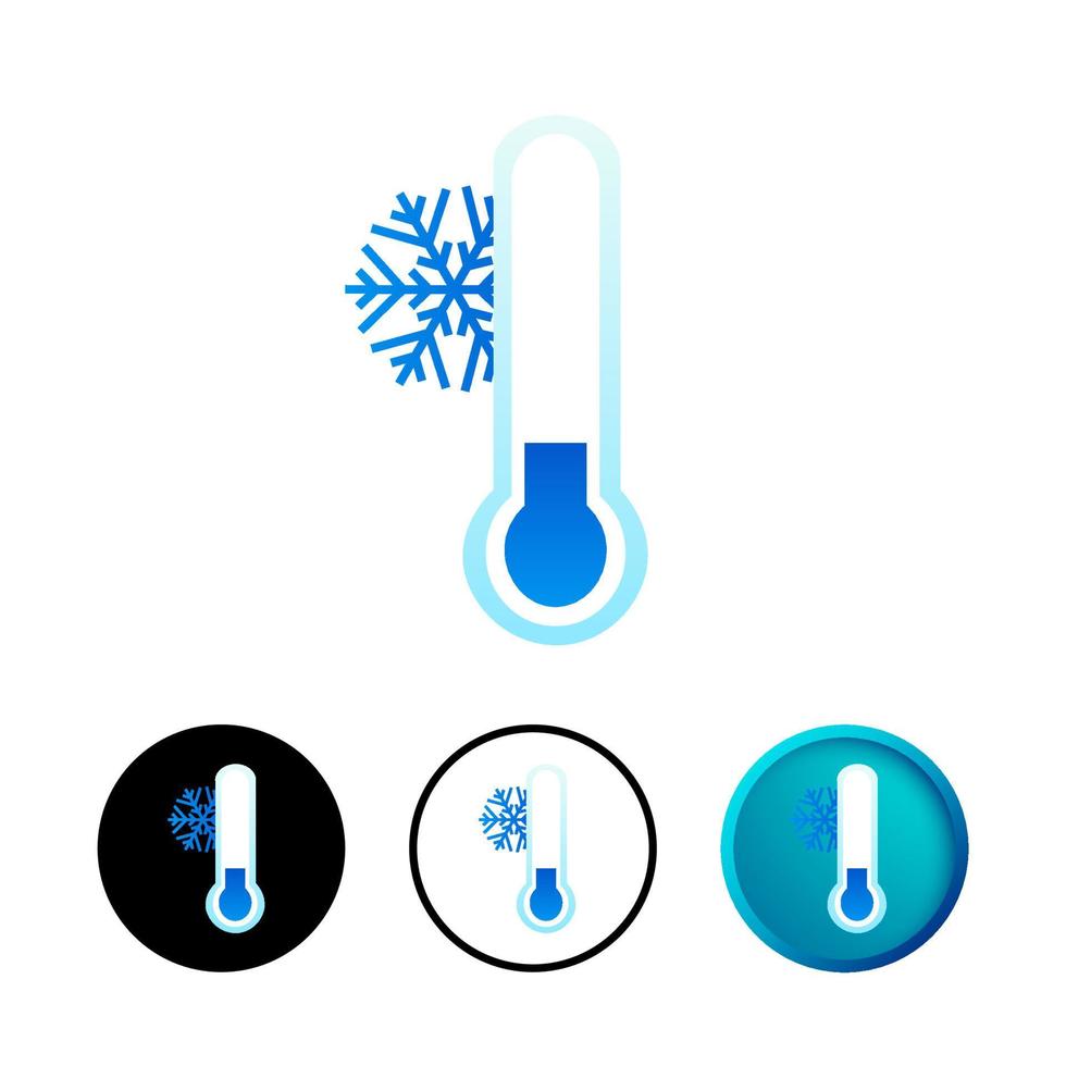 Abstract Cold Icon Illustration vector