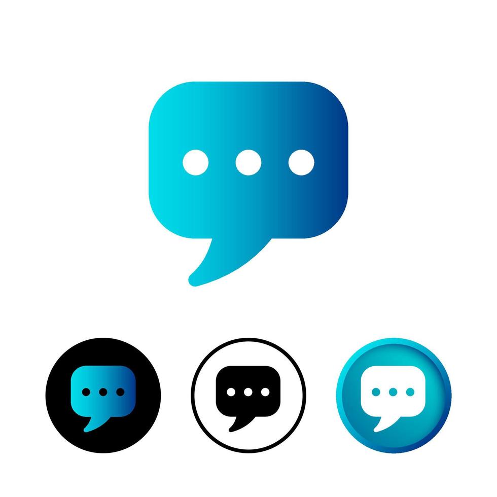 Abstract SMS Icon Illustration vector