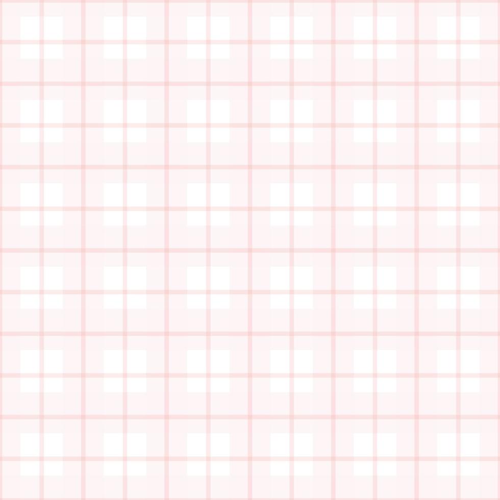 Seamless tartan pattern. Plaid repeat vector Available in pink and white Designed for publication, gift wrapping, textiles, chess table backgrounds for tablecloths.