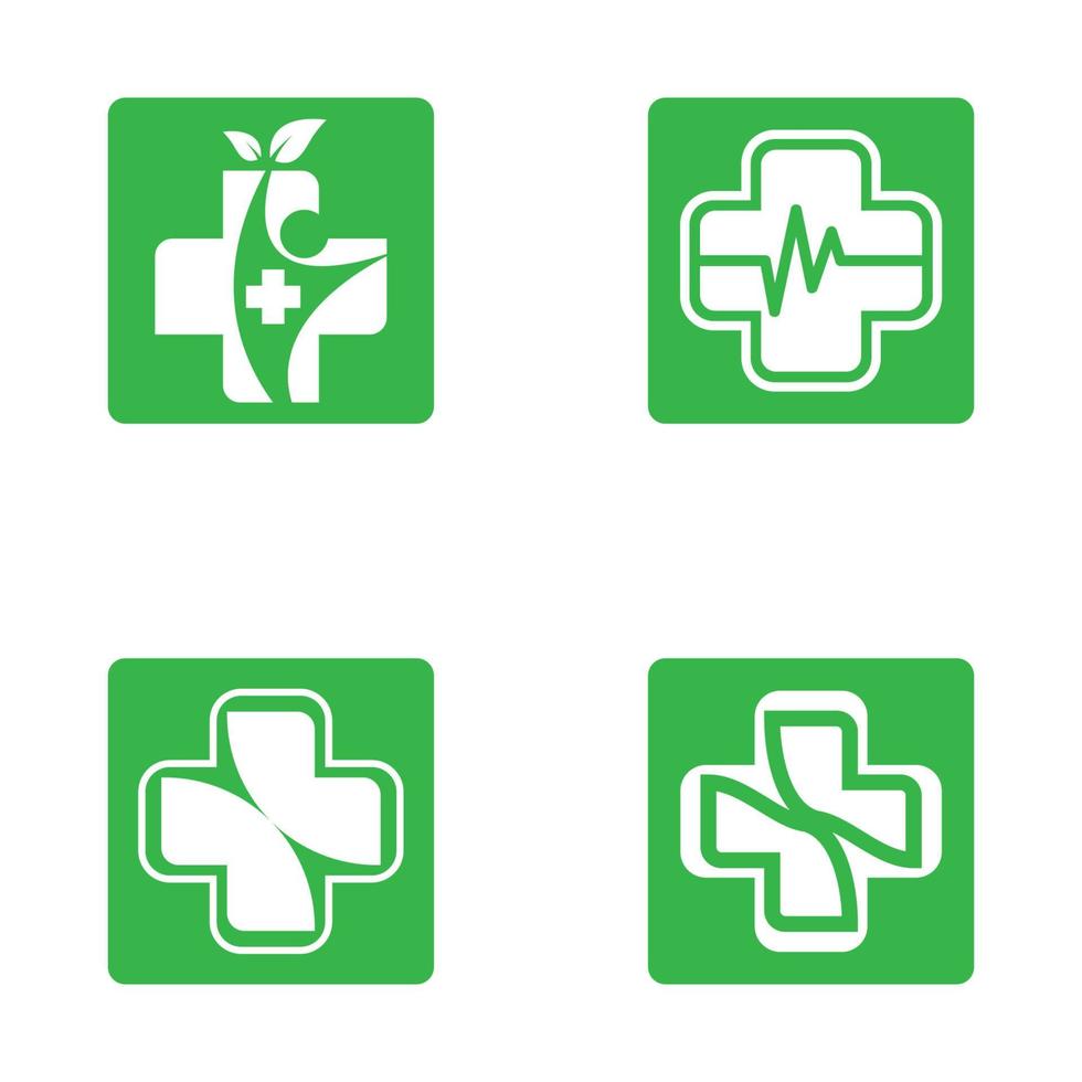 Medical care logo images vector