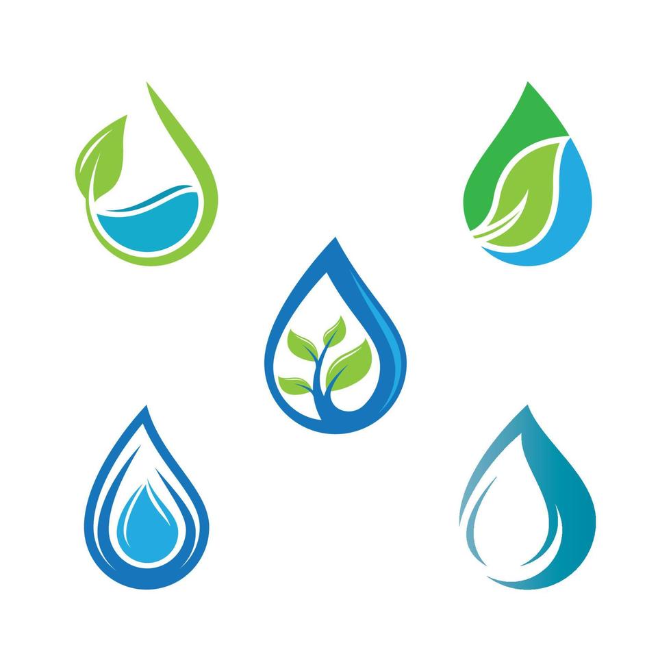 Water wave logo images vector