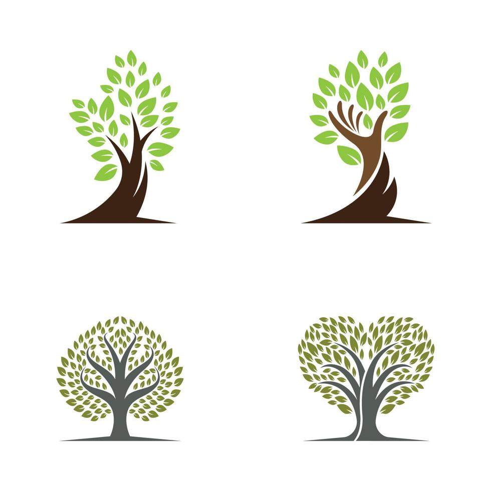 Tree logo images design vector