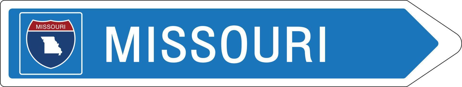 Welcome to Signage on the highway in american style vector