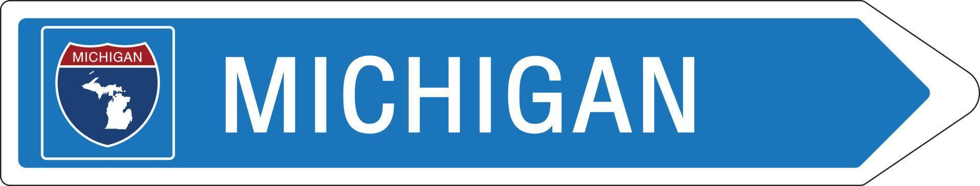 Welcome to Signage on the highway in american style vector