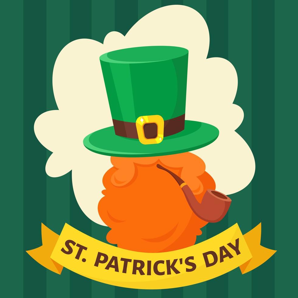 Saint Patrick's Day greeting card. vector