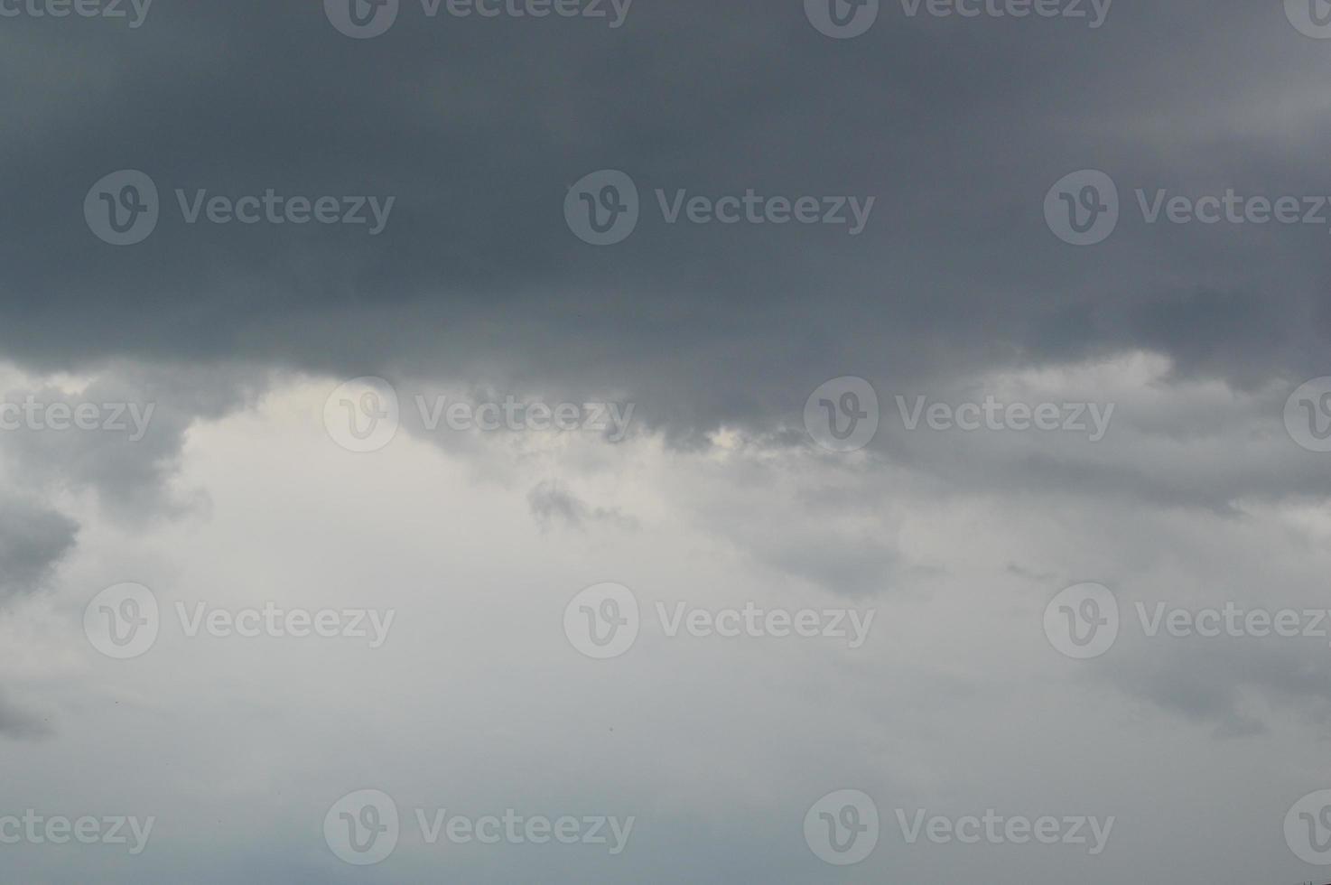 The texture of clouds in the sky before a thunderstorm photo