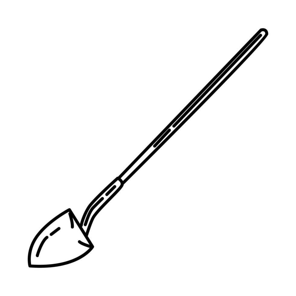 Firefighting Shovel Icon. Doodle Hand Drawn or Outline Icon Style vector