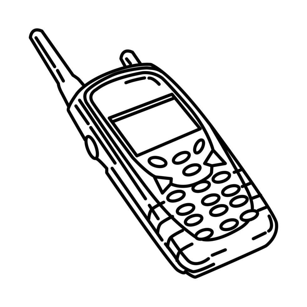 Police Radio Icon. Doodle Hand Drawn or Outline Icon Style 3722932 ...