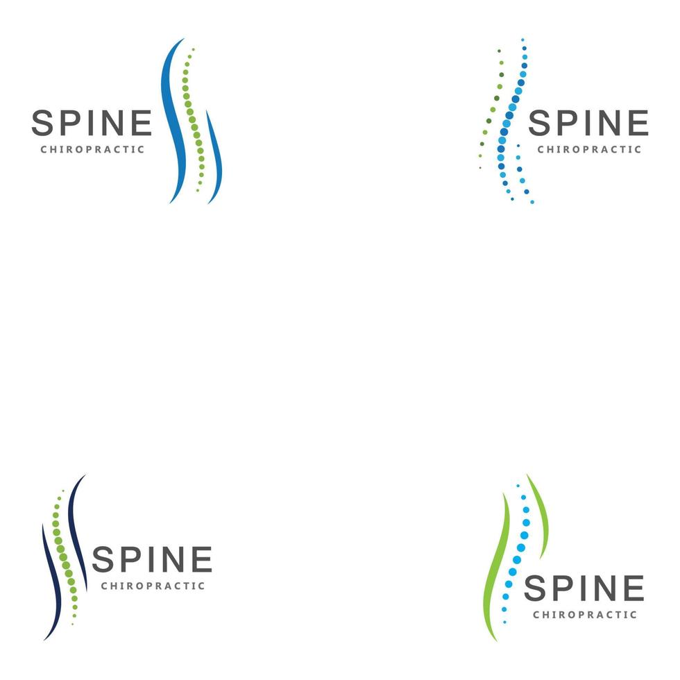 chiropractic spine dot logo icon vector template 21 Vector With Regard To Chiropractic Travel Card Template