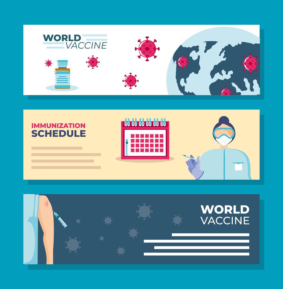 world vaccine immunization schedule campaign prevention vector