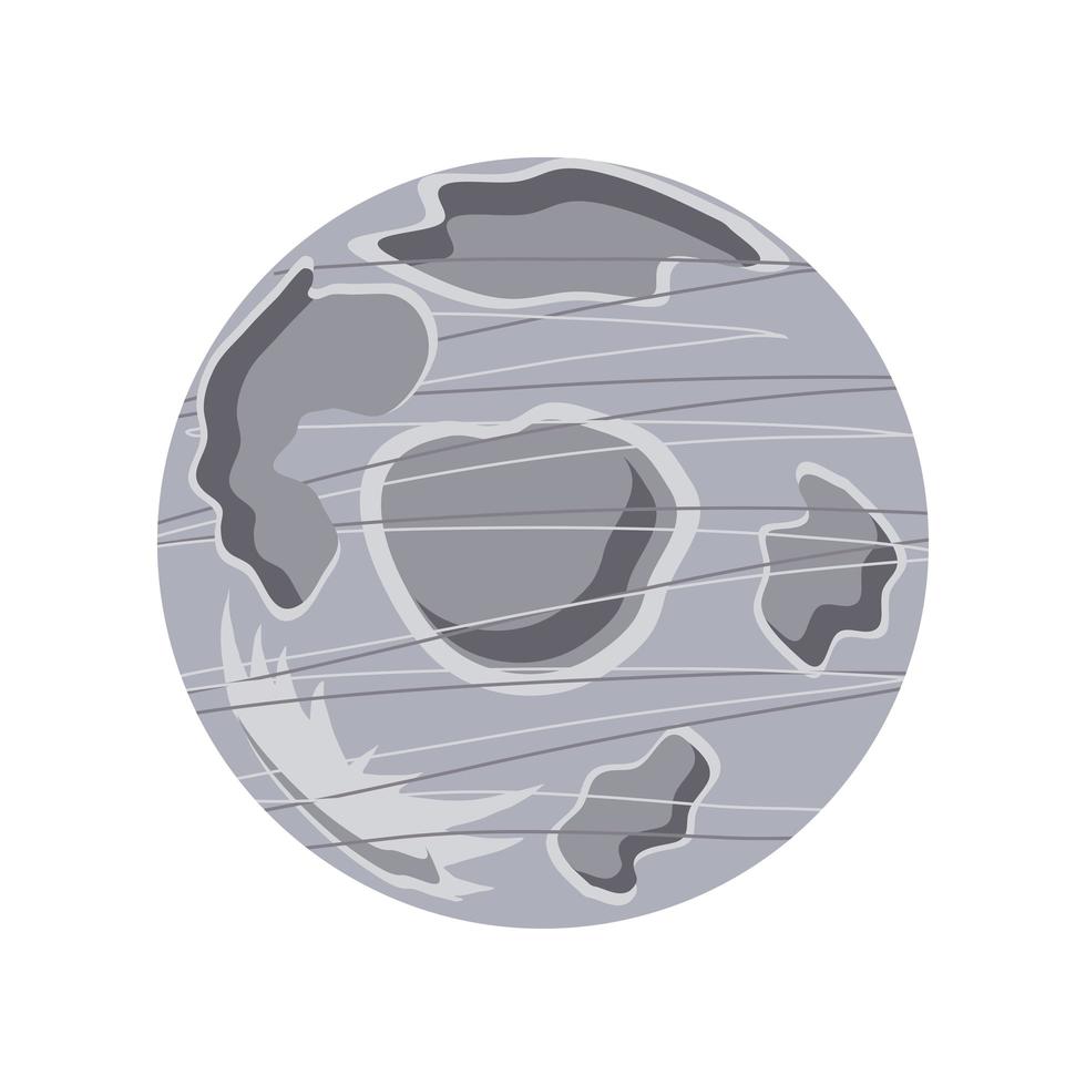 space moon cosmos galaxy icon isolated vector