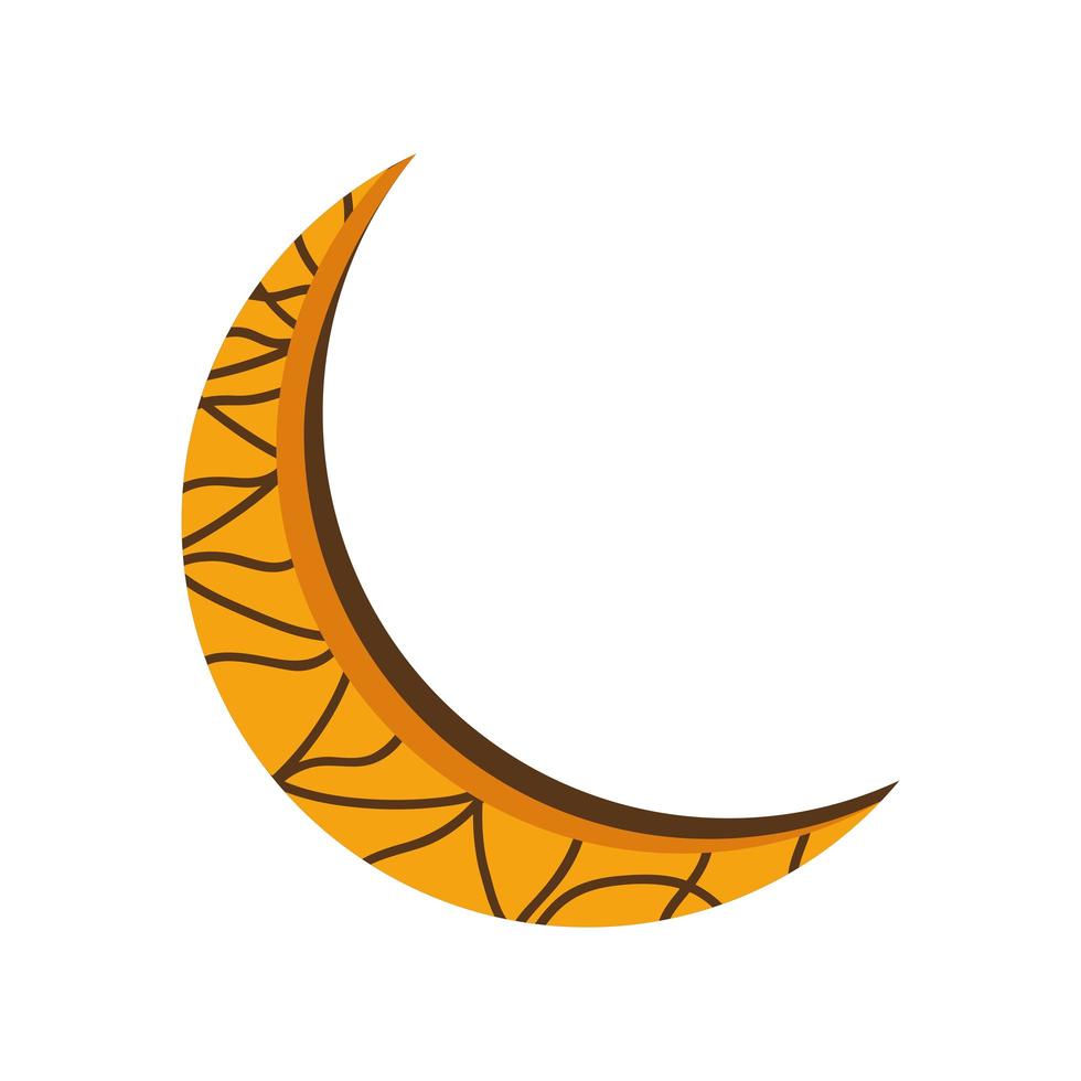 half moon minimalist vector