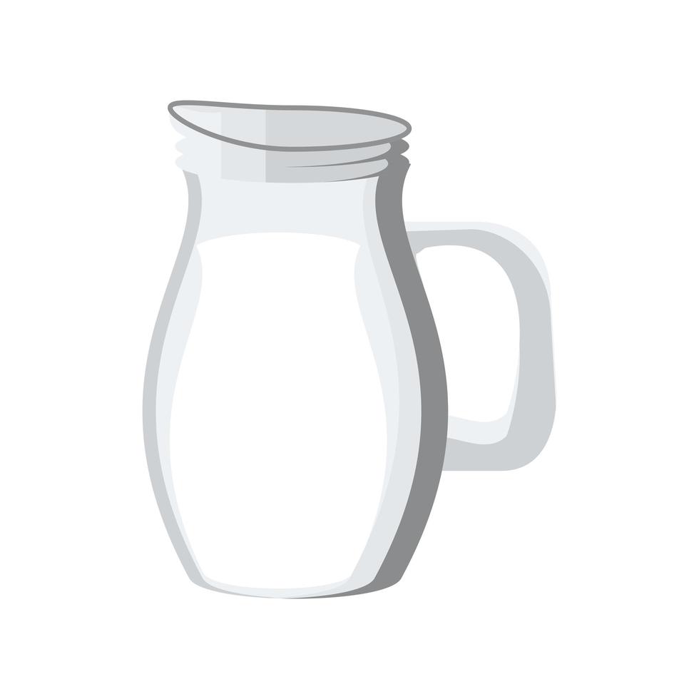 pitcher with milk vector
