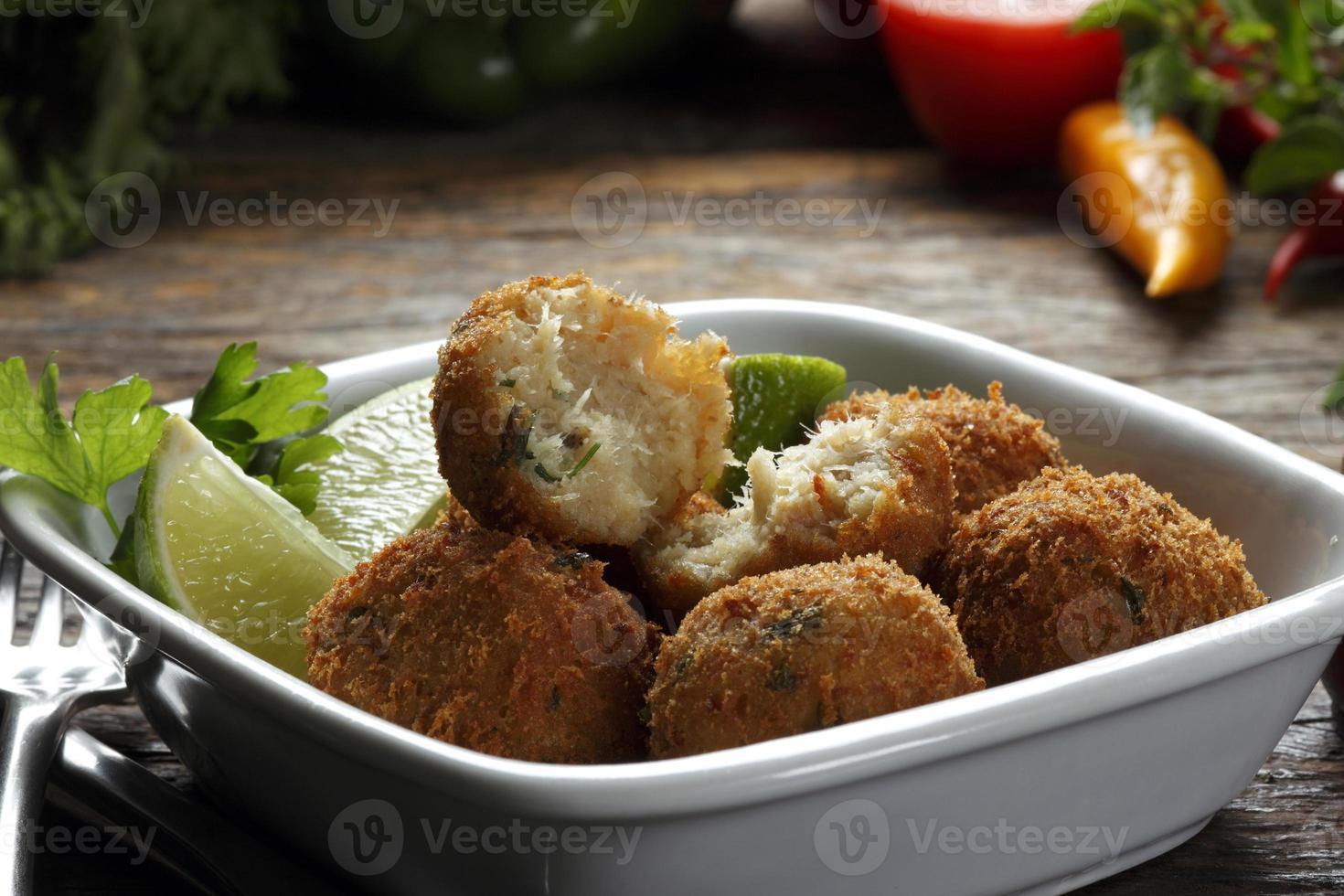 Cod cake food photo