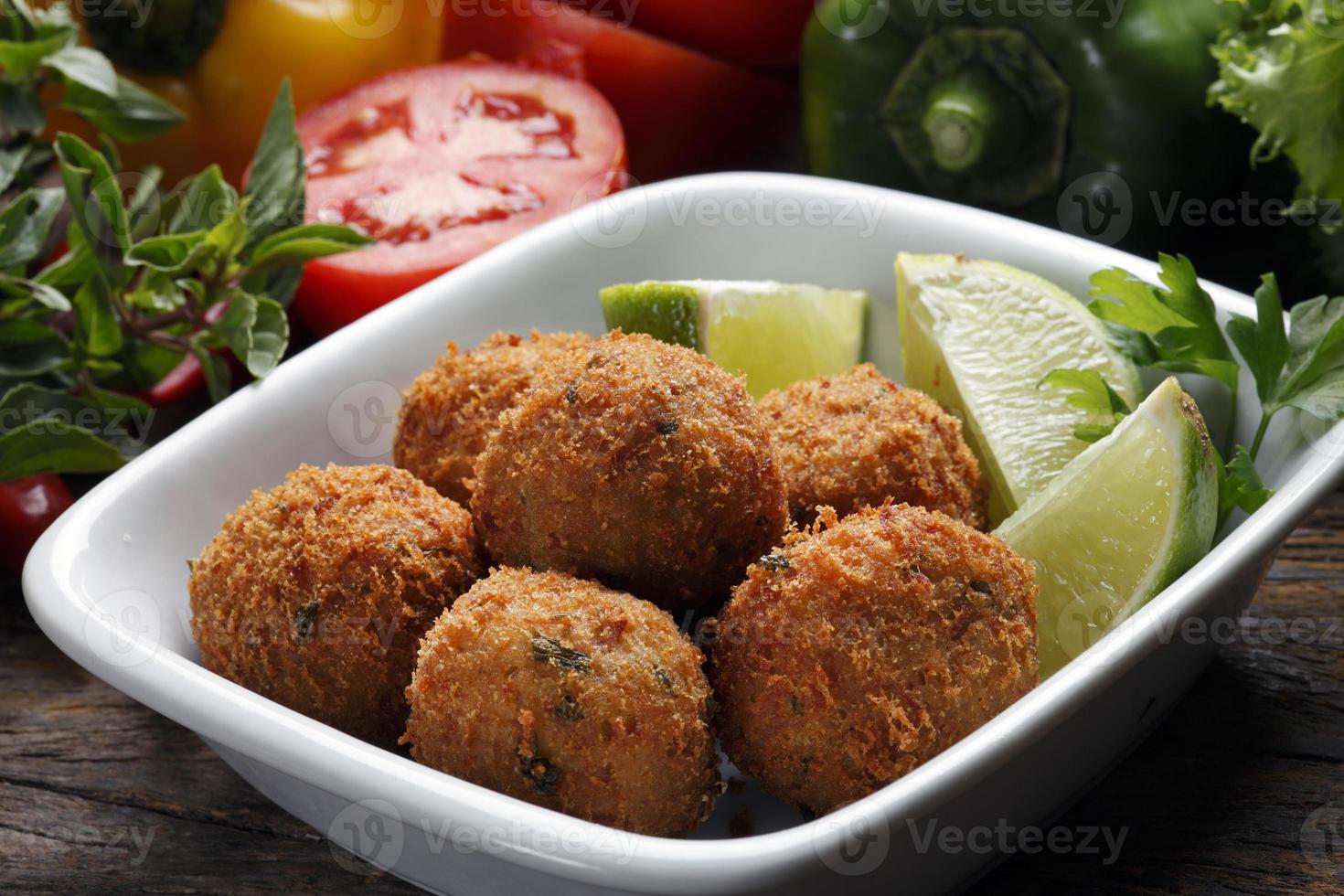 Cod cake food photo