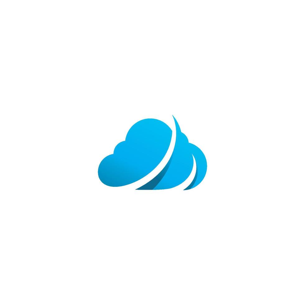 Abstractt cloud logo icon vector template design