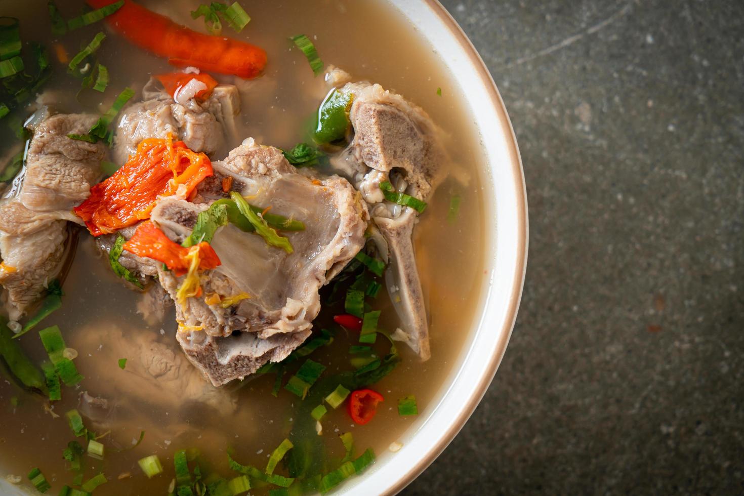 Spicy Chopped Pork Backbone Soup or Spicy Leng Soup photo