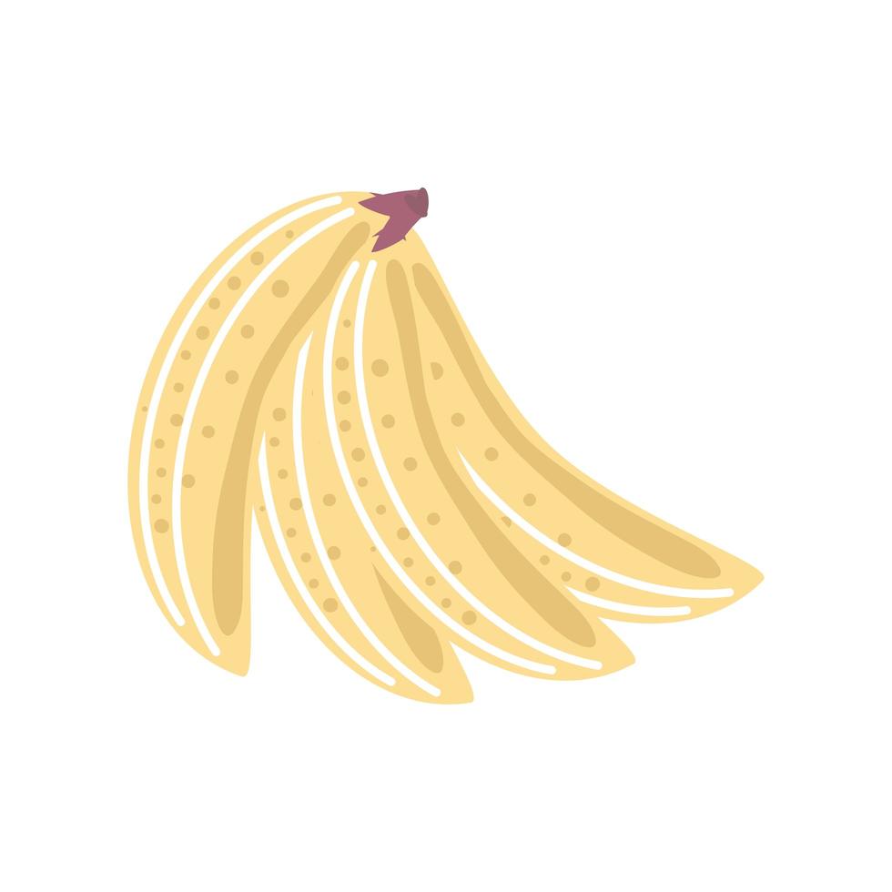 icono de fruta fresca de plátano estilo aislado vector