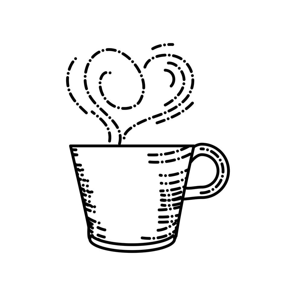 cup coffee hot vector