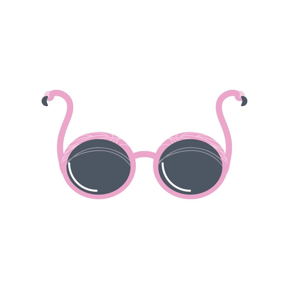 sunglasses flamingo accessory vector