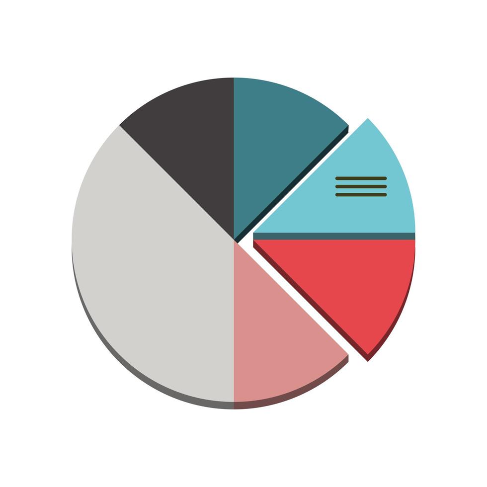 informe de gráfico circular vector