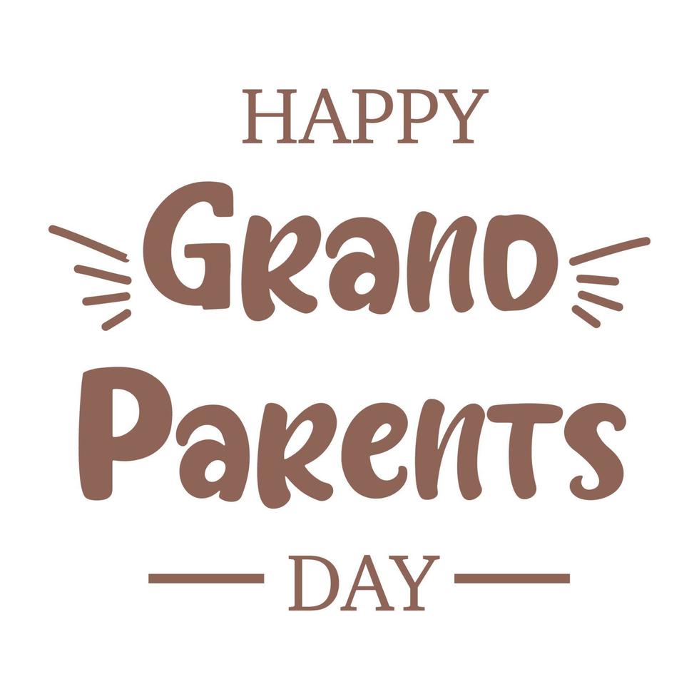 Grandparent's day composition with flat design.eps vector