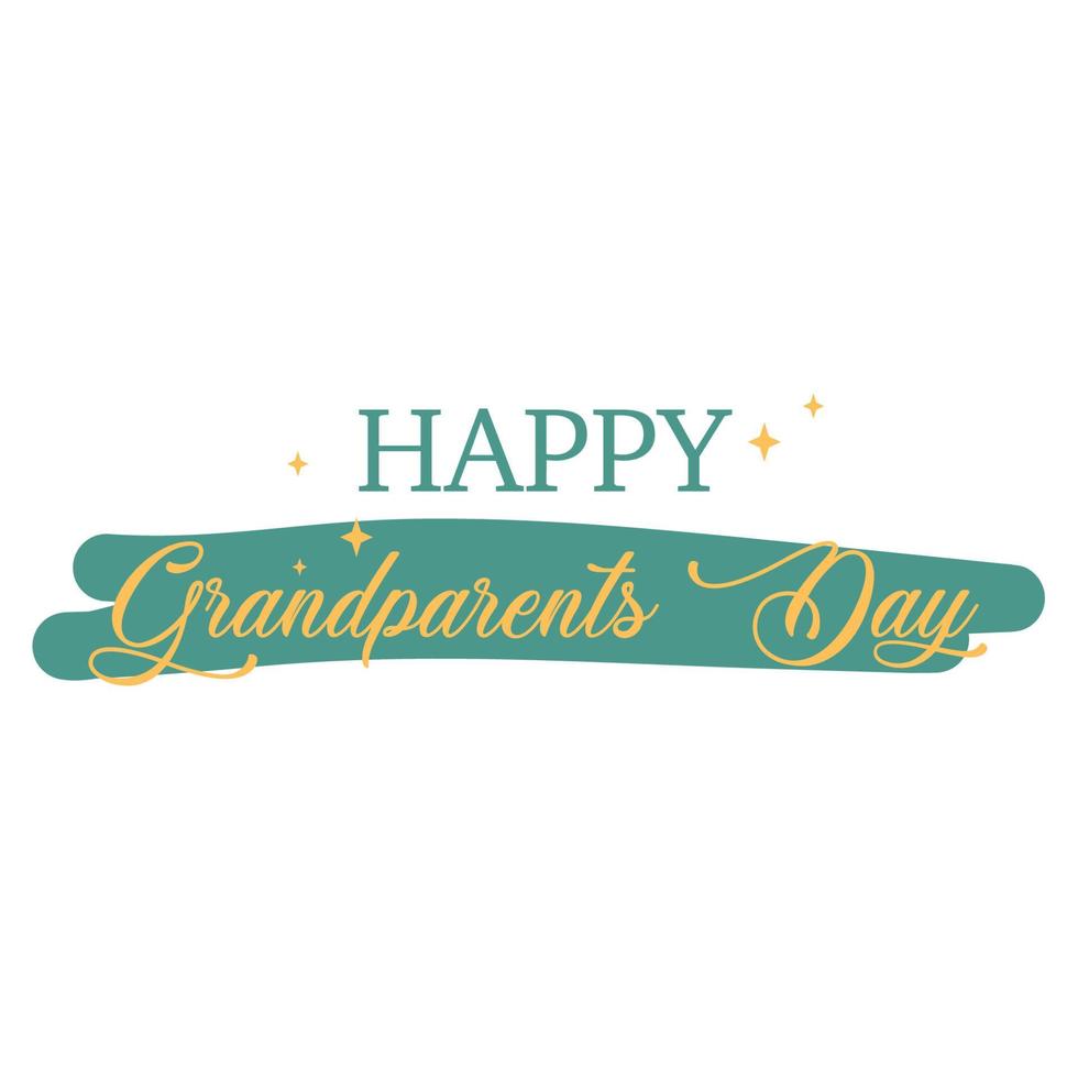 Hand drawn grandparent's day vector