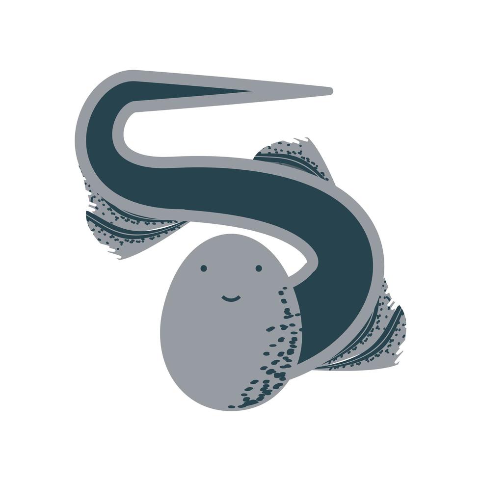 underwater world sea life eel fish vector