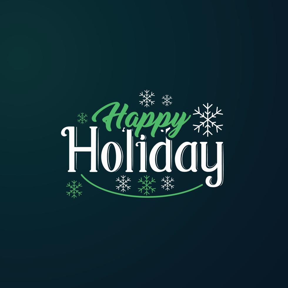 Happy holiday with lettering composition and dark background vector