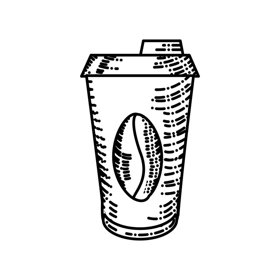 takeaway coffee cup vector