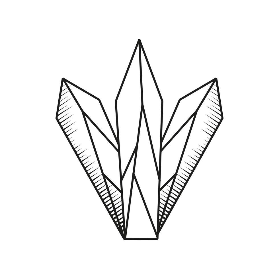 crystals astrology sketch vector