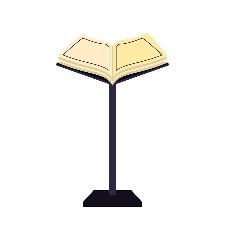 quran on stand vector