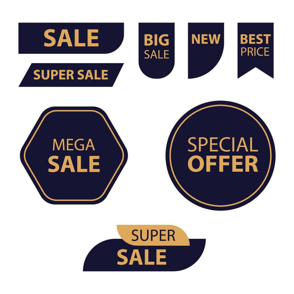 Collection sales label vector