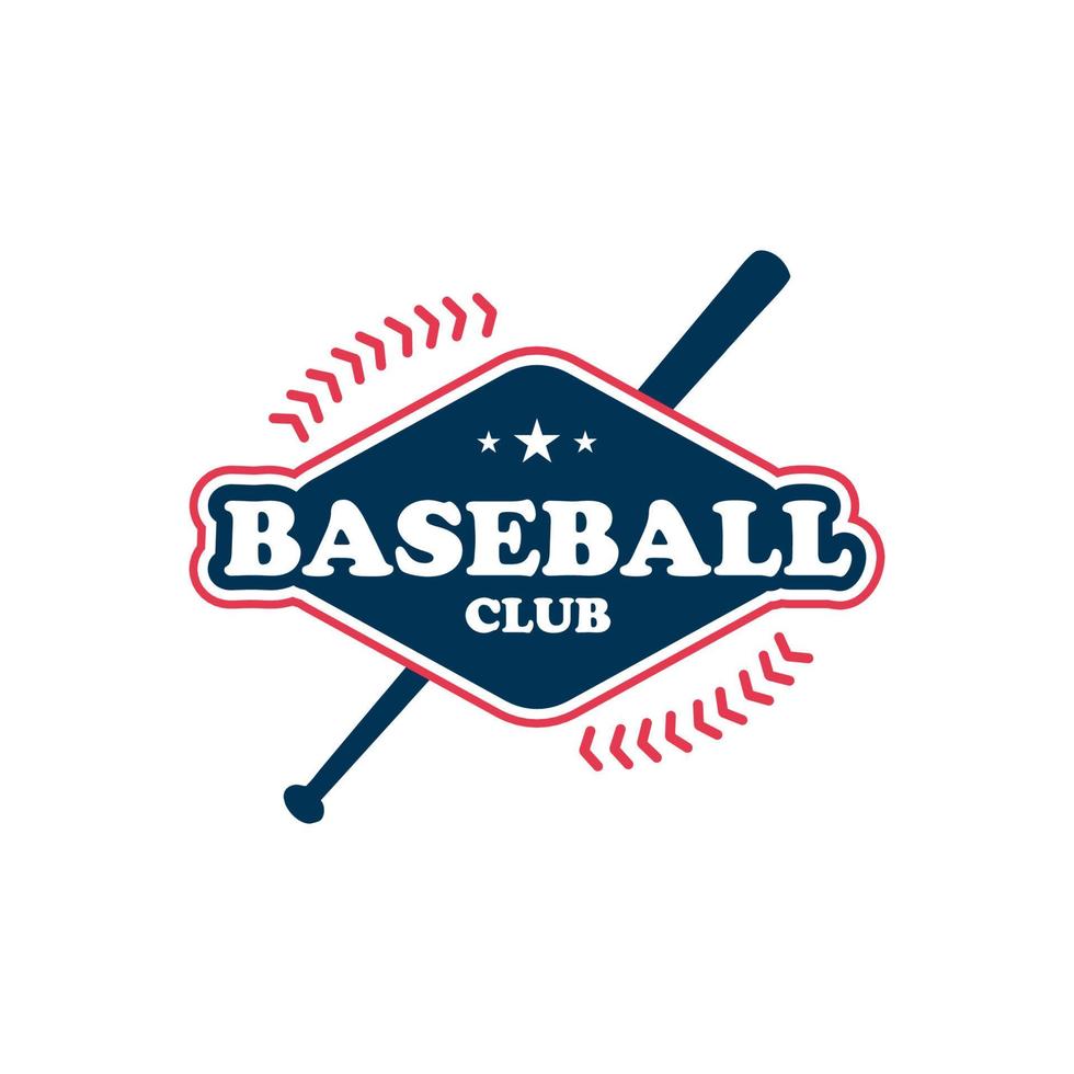 club de béisbol logo vector