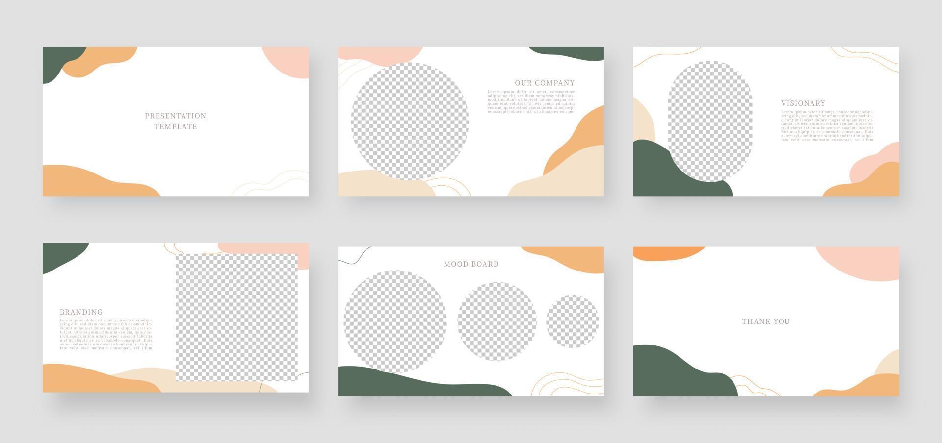 Modern presentation templates. Business presentation template and page layout design. Vector illustration.