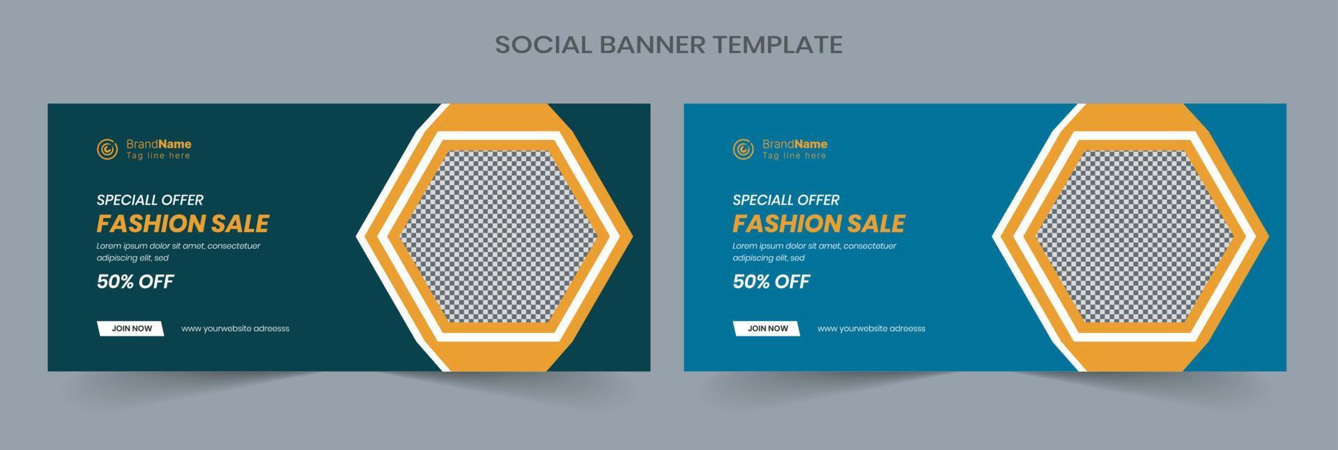 Social Media Cover Vector Templates Fully Editable, Advertising Design, Social Media Banner Post