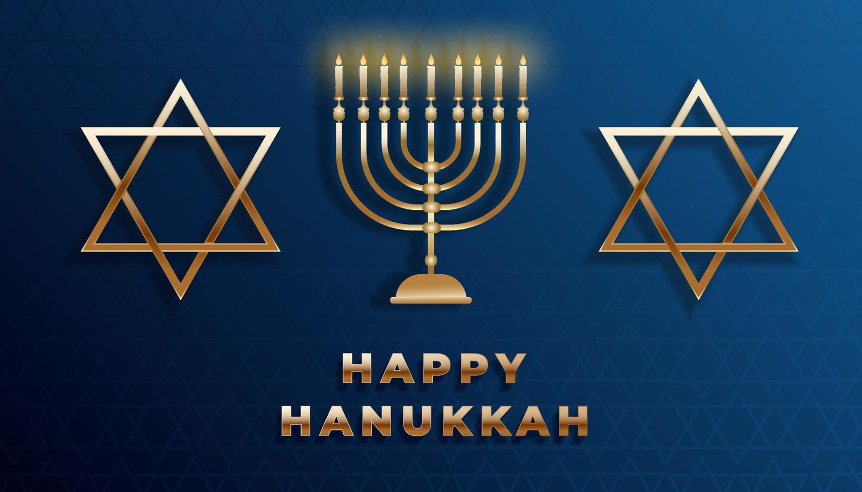 feliz hanukkah, festival judío de la luz. Fondo feliz de Hanukkah, tarjeta de felicitación, pancarta, póster. festividad judía de hanukkah vector