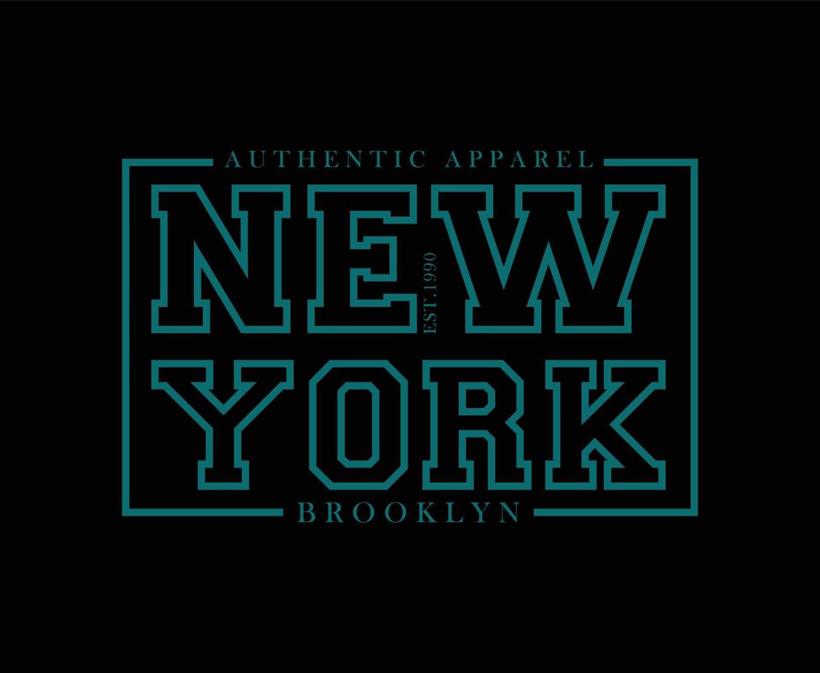 diseño de camiseta de vector de tipografía de nueva york para imprimir