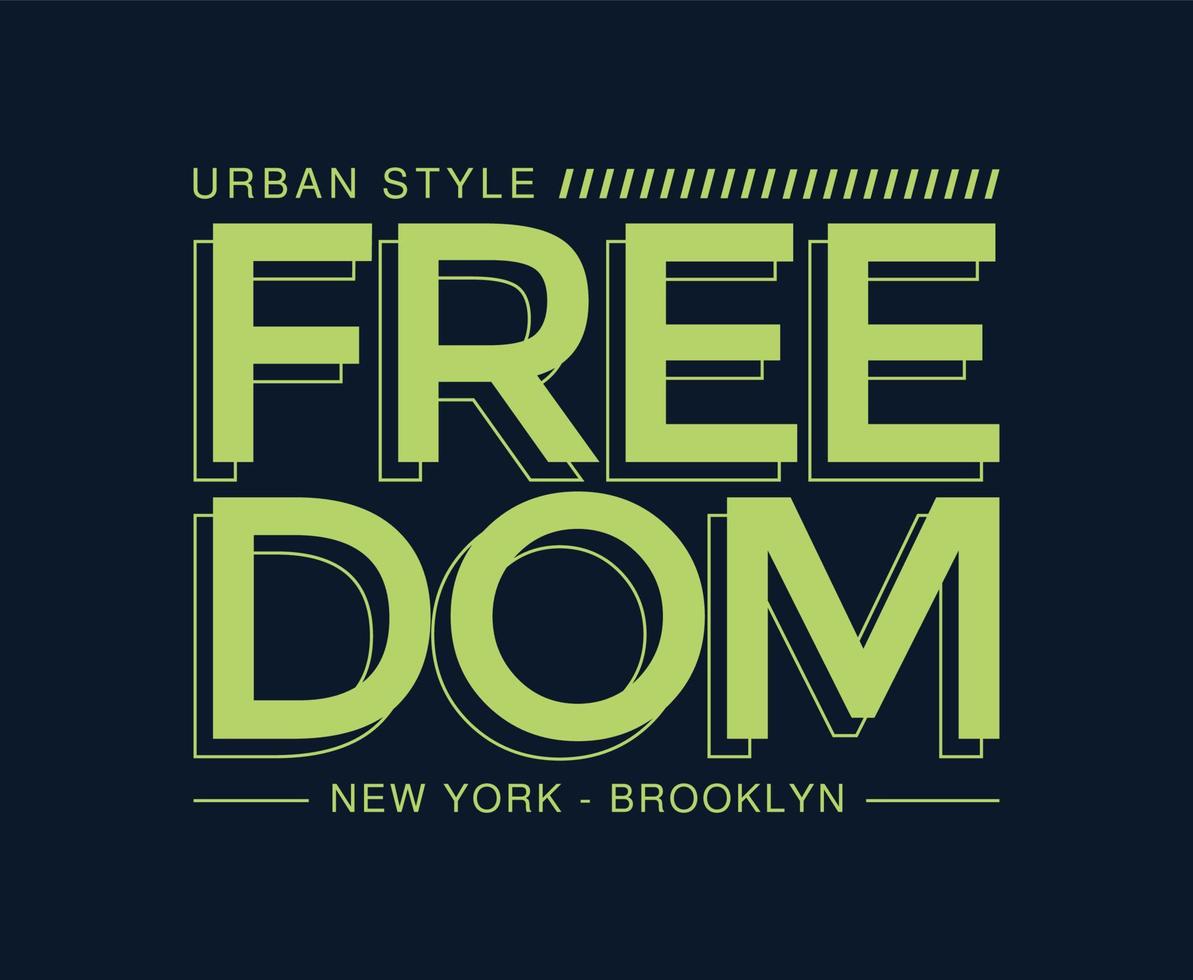 Freedom Typography Vector T-shirt Design for print