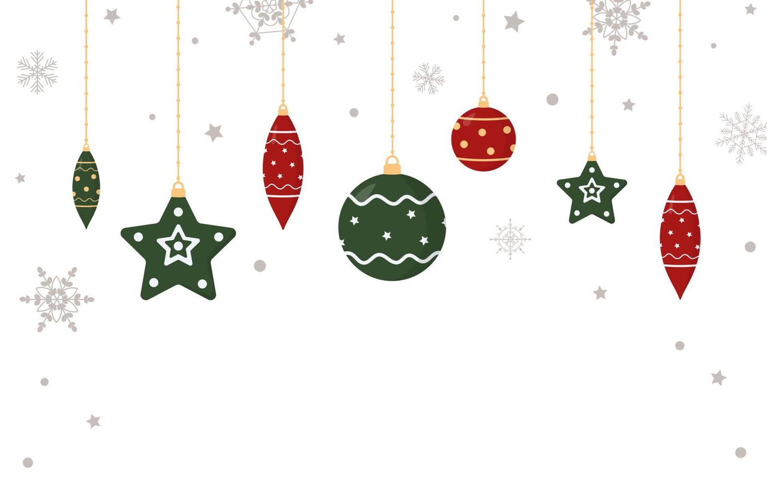 hanging christmas decorations vector art, icons, and graphics for