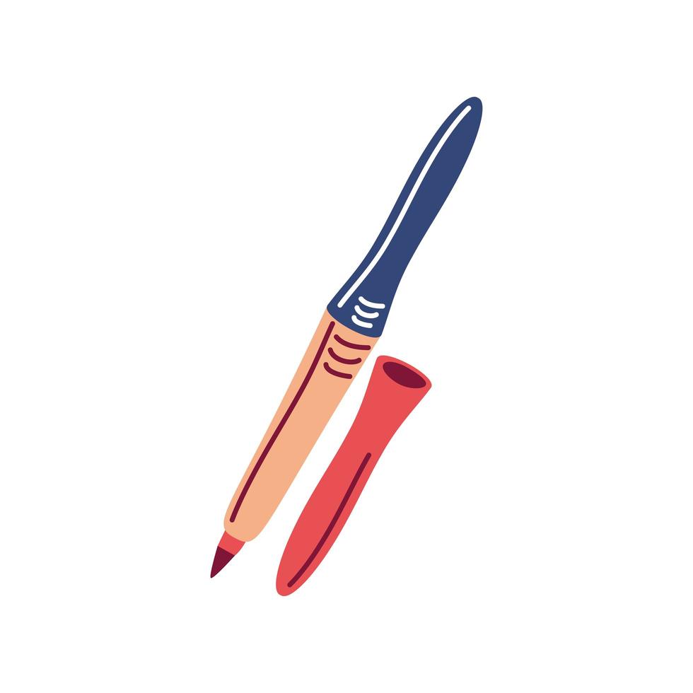 cosmetics lips pencil vector